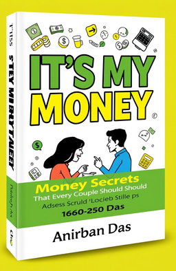 A humorous and captivating book cover design for the title 'ITS MY MONEY', prominently displayed in bold, eye-catching typography that commands attention