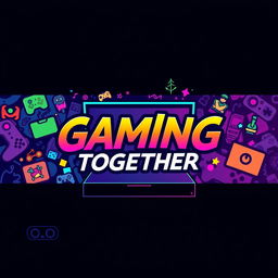 A vibrant gaming profile channel design featuring a dynamic and colorful layout with a modern aesthetic