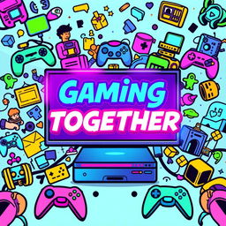 A vibrant gaming profile channel design featuring a dynamic and colorful layout with a modern aesthetic