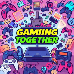 A vibrant gaming profile channel design featuring a dynamic and colorful layout with a modern aesthetic