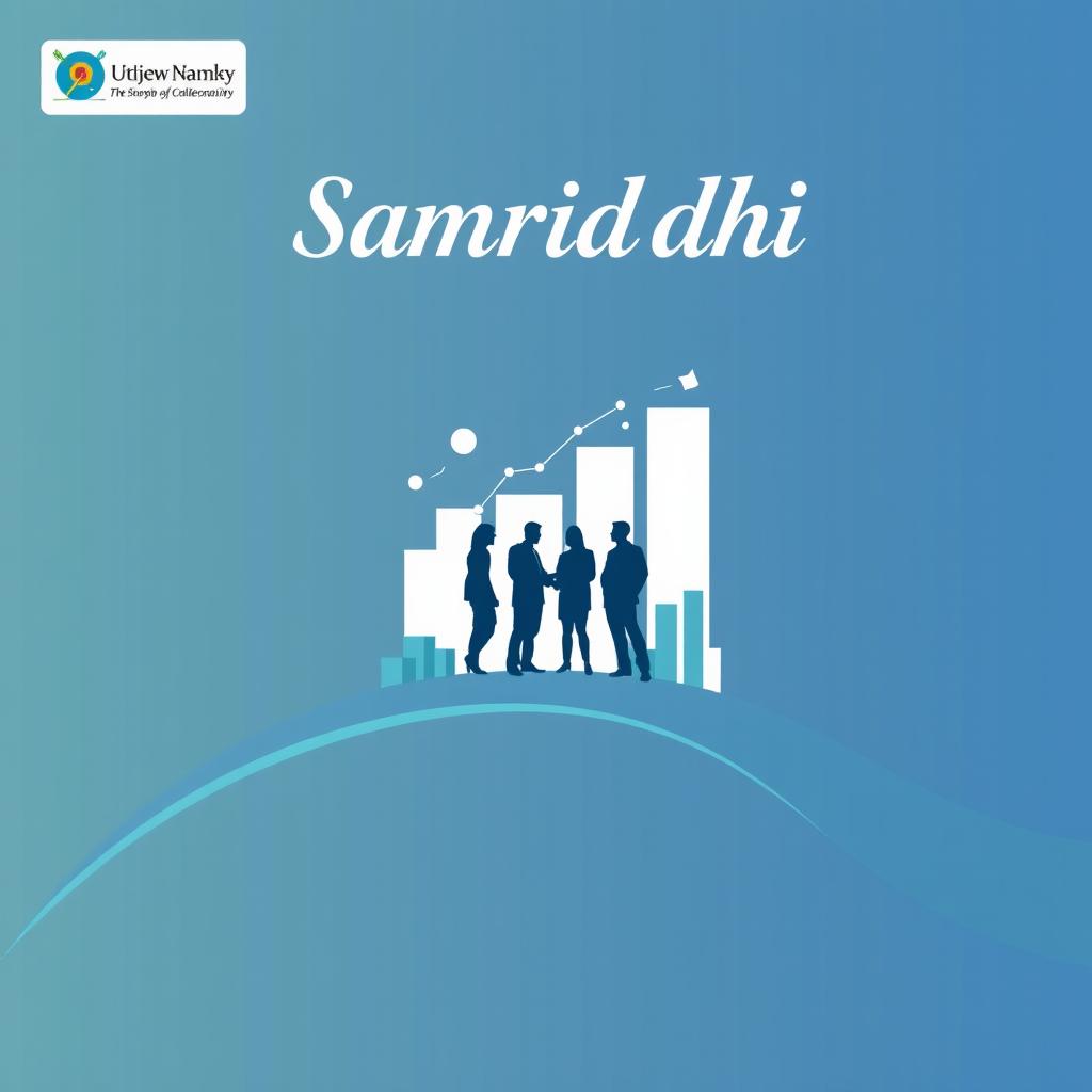 A professional poster design for the club named 'Samriddhi', created by a group of MBA students