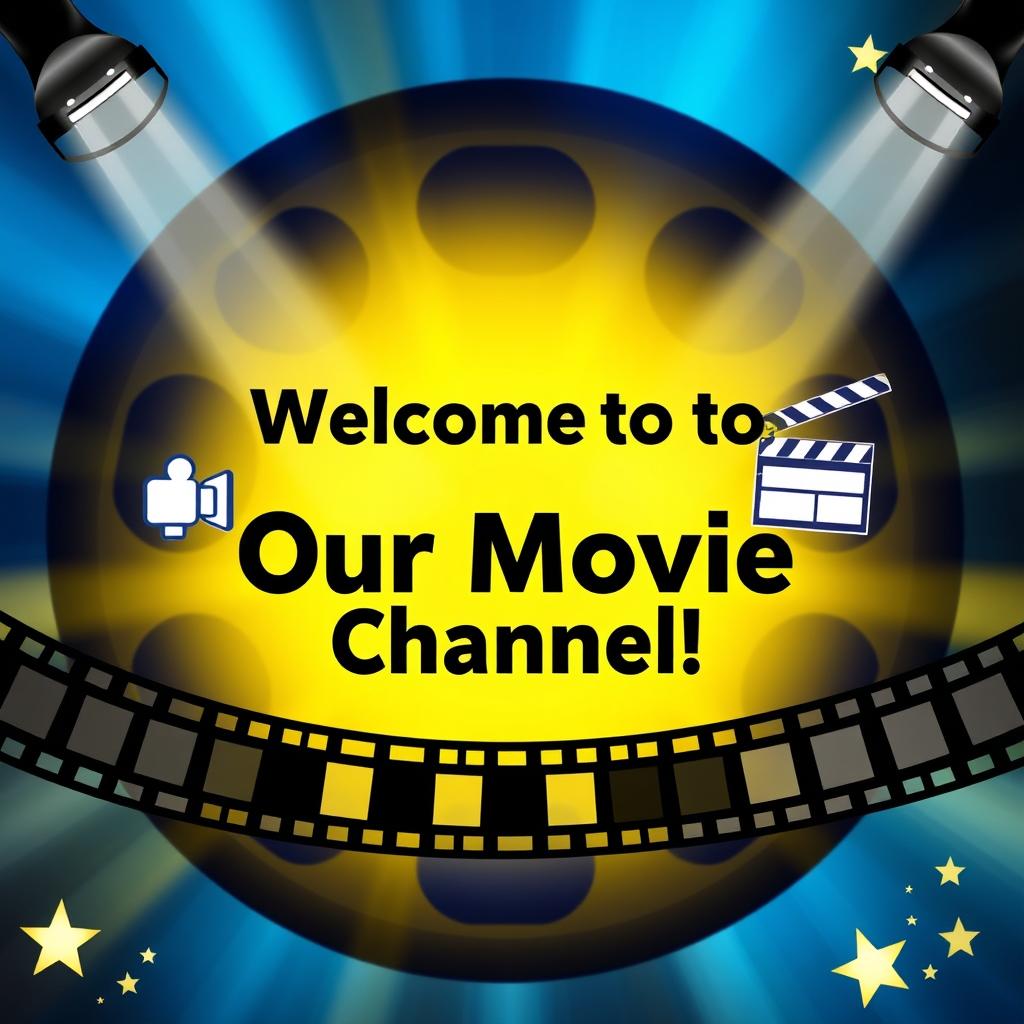 A creative and eye-catching design for a YouTube film channel introduction