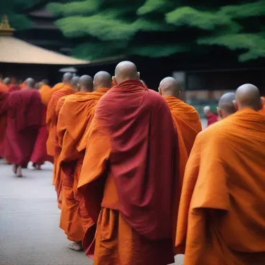 The ceremonial robes worn by Buddhist monks are often made from acetate rayon.