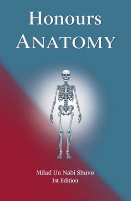 A book cover design for 'Honours Anatomy' featuring the title in bold, elegant letters prominently displayed at the top
