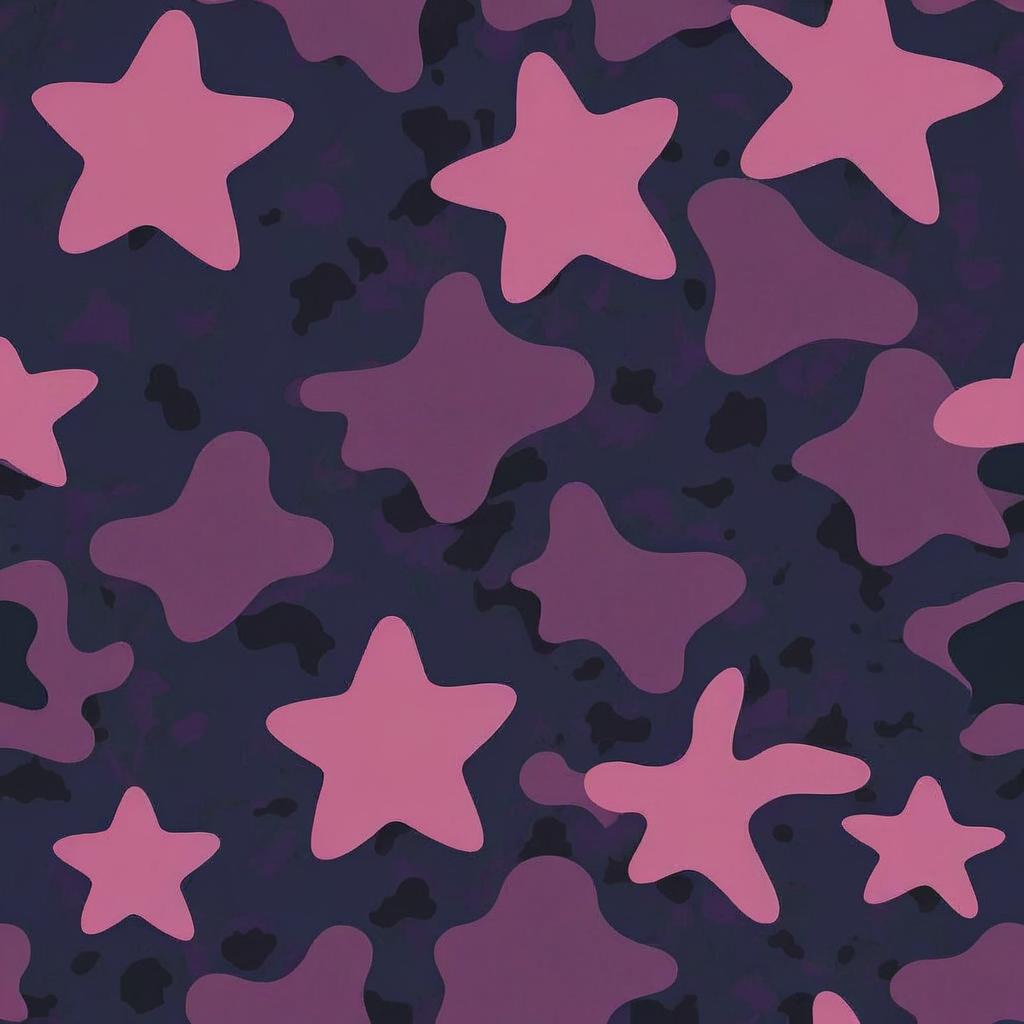 Make some camouflage shape into star dont change the color just make the shape i