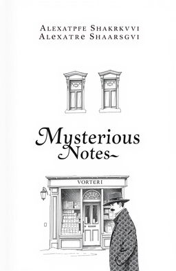 A minimalist book cover design featuring a white background