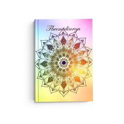 A stunning book cover design featuring an intricate mandala pattern