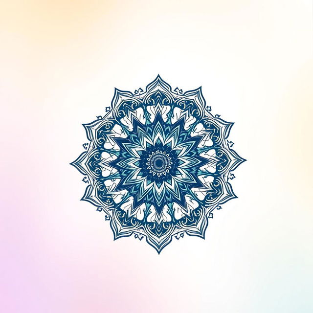 A stunning book cover design featuring an intricate mandala pattern