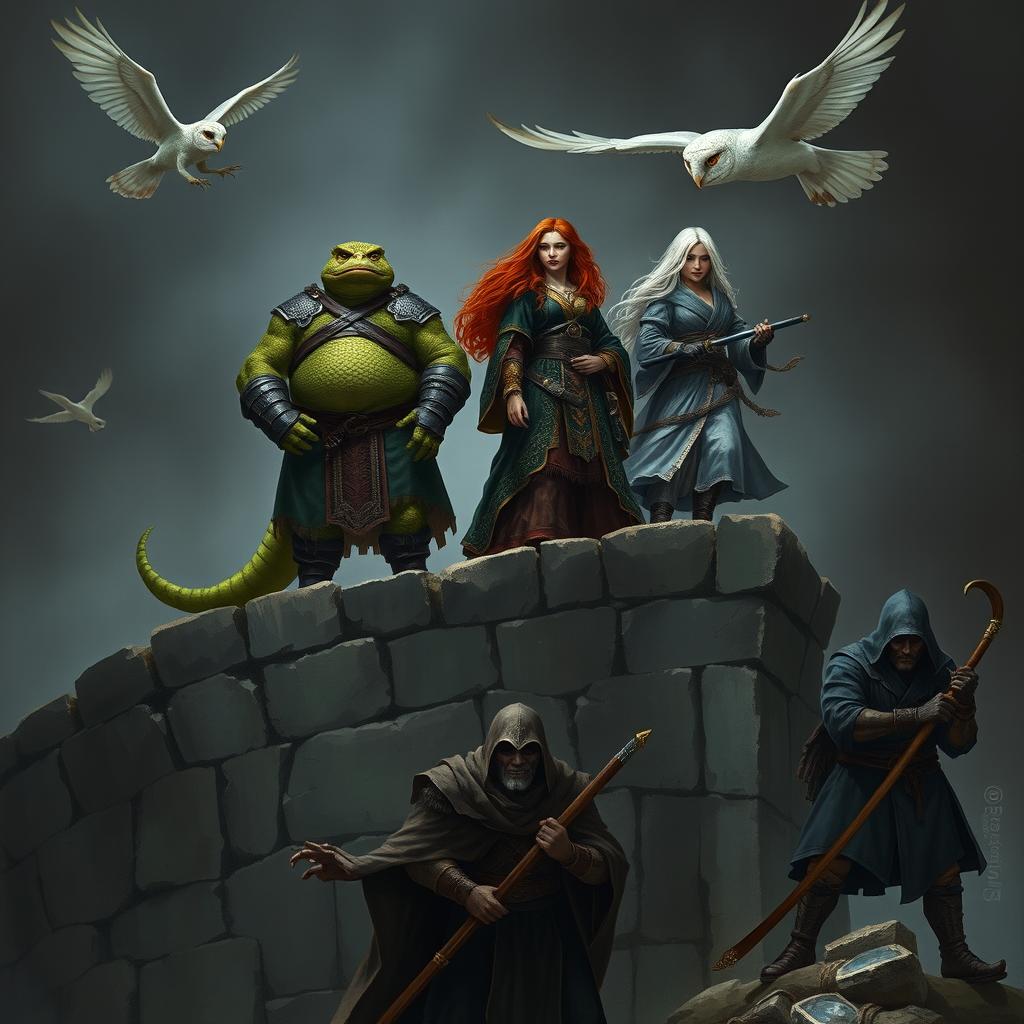 Obese Lizardfolk Ranger: A Vivid Adventure Awaits