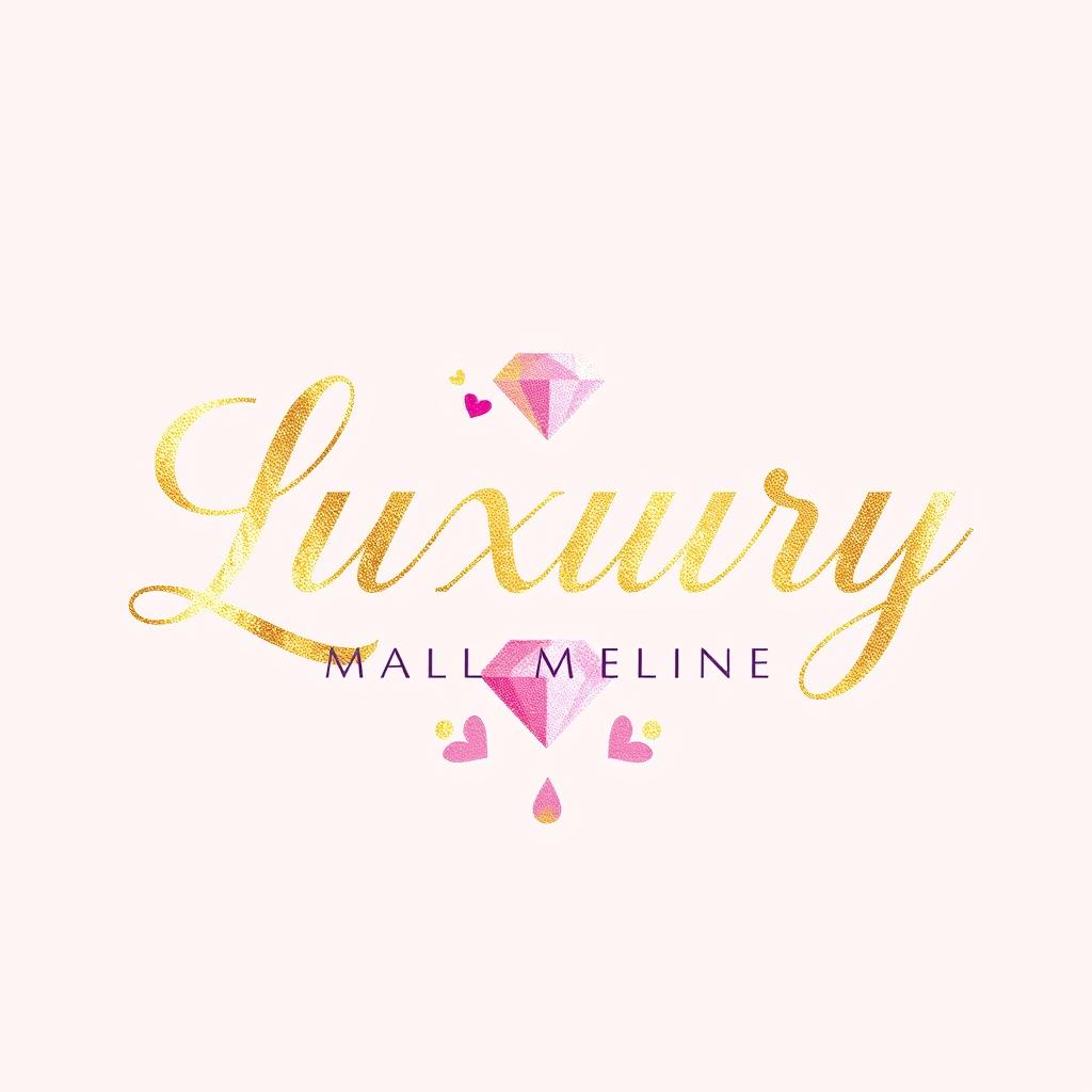 A luxurious beauty brand logo featuring elegant typography that exudes sophistication and glamor