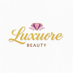 A luxurious beauty brand logo featuring elegant typography that exudes sophistication and glamor