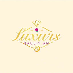 A luxurious beauty brand logo featuring elegant typography that exudes sophistication and glamor