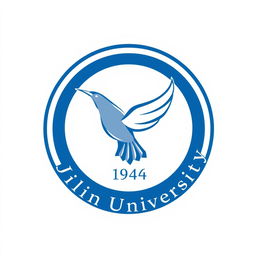 A logo design for Jilin University featuring a stylized flying bird in the center, with the year '1946' incorporated into the design