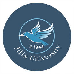 A logo design for Jilin University featuring a stylized flying bird in the center, with the year '1946' incorporated into the design