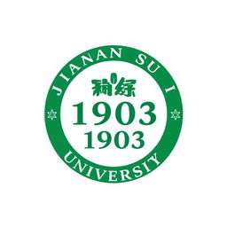 A logo design for Jiangsu University, featuring the year 1903 prominently