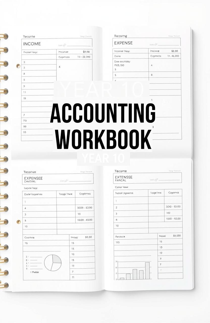 A simple, minimalistic accounting workbook designed for Year 10 students