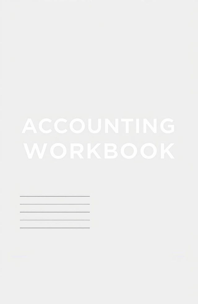 A simple minimalistic accounting workbook designed for Year 10 students