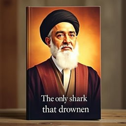 A hypothetical book cover featuring a portrait of Ayatollah Hashemi Rafsanjani, portrayed in a respectful and artistic style