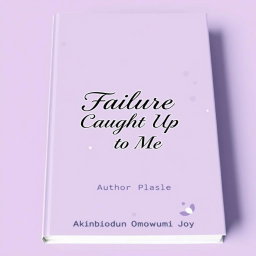A book cover design for the title 'Failure Caught Up With Me'