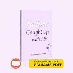 A downloadable book cover design for the title 'Failure Caught Up With Me'