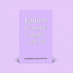 A downloadable book cover design for the title 'Failure Caught Up With Me'