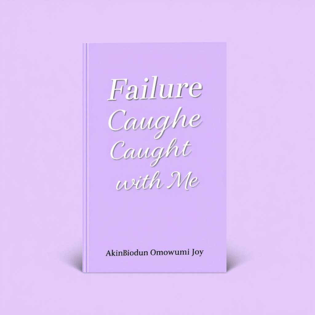 A downloadable book cover design for the title 'Failure Caught Up With Me'