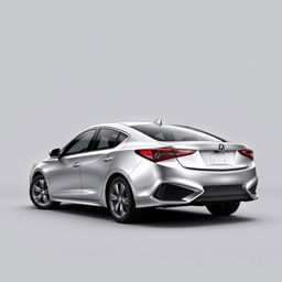 A sleek and modern silver 2020 Acura ILX displayed against a smooth gray background