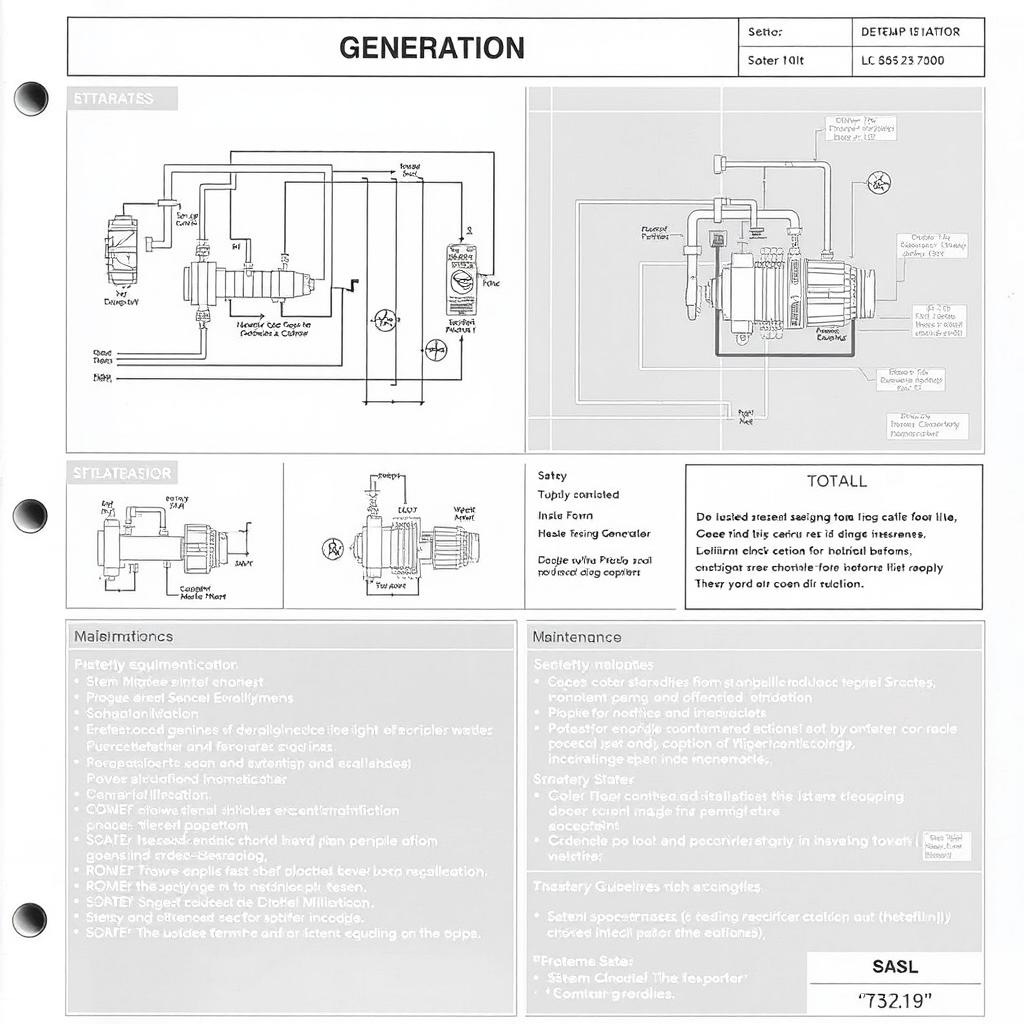 detailed installation plan for a steam generator, including diagrams for setup, equipment specifications, safety protocols, and maintenance guidelines, presented in a professional engineering document format with clear labels and instructional steps