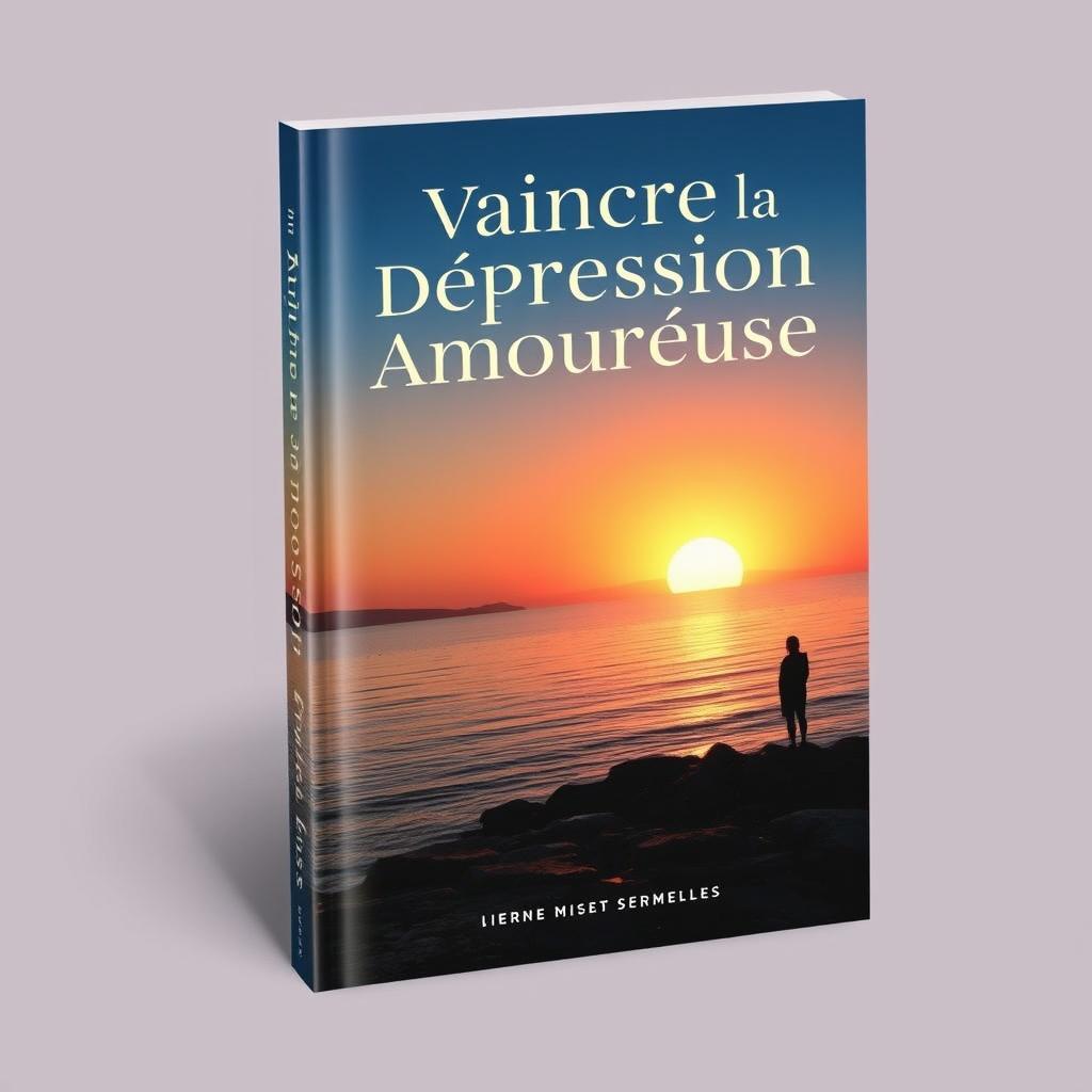 A book cover design for 'Vaincre la Dépression Amoureuse'