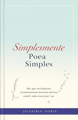 A book cover design featuring a soft pastel background in sky blue and light cream shades