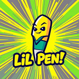 A vibrant and eye-catching promotional banner for a meme coin named 'Lil Pen'