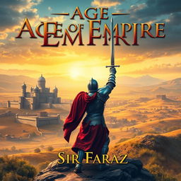 A captivating book cover for the title "Age of Empire" by Sir Faraz 2025