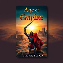 A captivating book cover for the title "Age of Empire" by Sir Faraz 2025