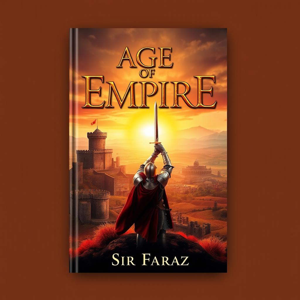A captivating book cover for the title "Age of Empire" by Sir Faraz 2025