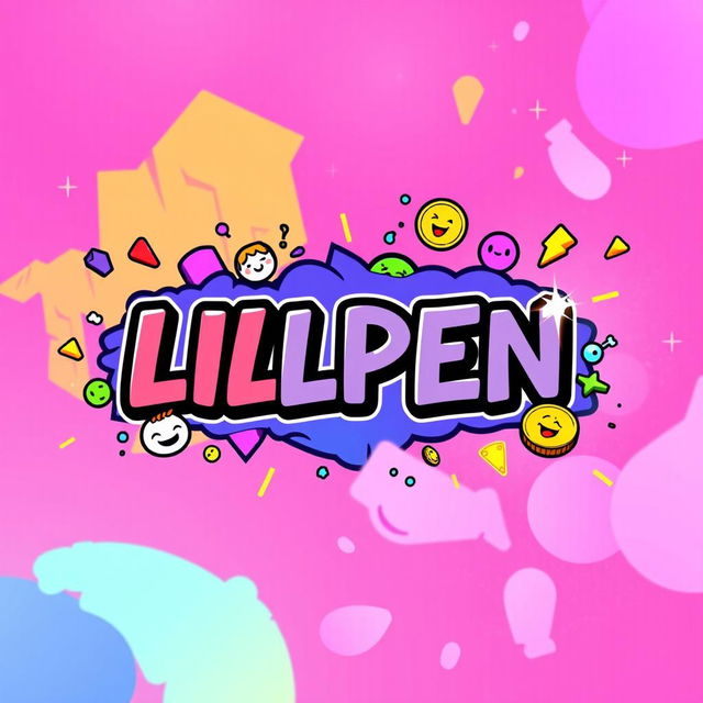 A vibrant and eye-catching banner design for promoting a meme coin called LILPEN