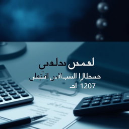 A professional and elegant Facebook cover image designed to reflect the field of legal accounting