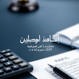 A professional and elegant Facebook cover image designed to reflect the field of legal accounting
