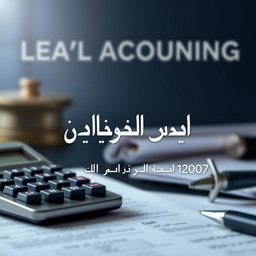A professional and elegant Facebook cover image designed to reflect the field of legal accounting