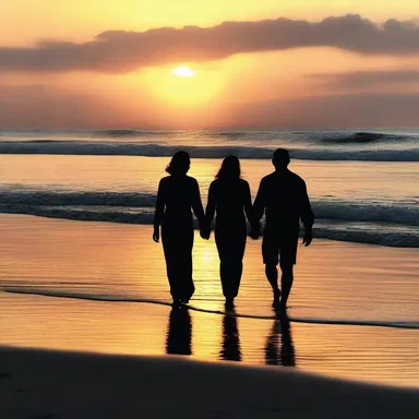 As the sun set, they walked hand in hand along the acetylenic-lit beach, creating a romantic and magical atmosphere.