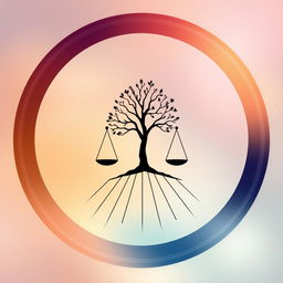 An artistic representation of equality without any reference to the justice scale
