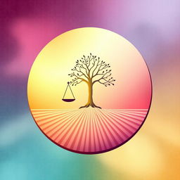 An artistic representation of equality without any reference to the justice scale