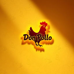 A creative and artistic composition featuring the logo of 'Don Pollo' integrated into the design