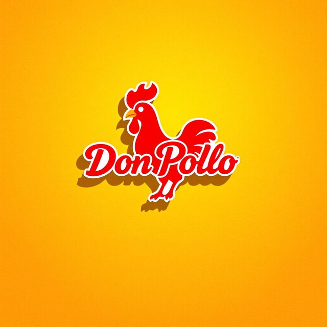 A creative and artistic composition featuring the logo of 'Don Pollo' integrated into the design