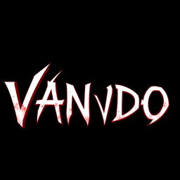 Create the name "VANDO 4D" in a striking Venom font style
