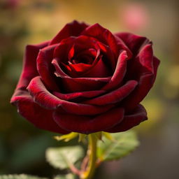 A beautiful dark brown rose, showcasing intricate petal details that highlight the velvety texture