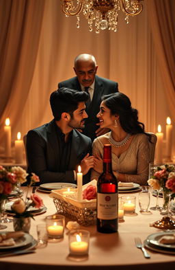 A romantic and heartfelt scene from a love story involving an arranged marriage