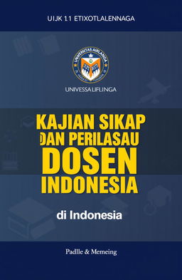 A book cover titled 'Kajian Sikap dan Perilaku Dosen Perguruan Tinggi (PTN) di Indonesia'