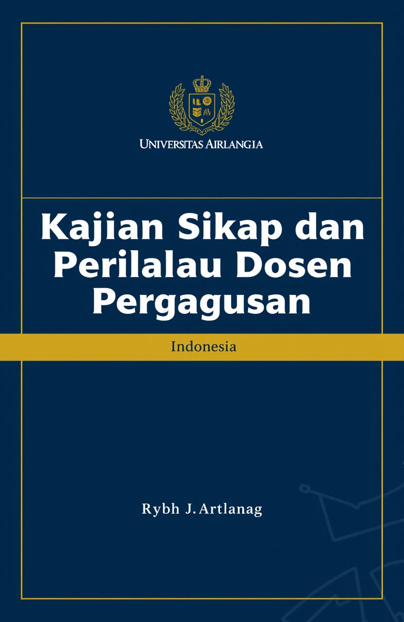 A book cover titled 'Kajian Sikap dan Perilaku Dosen Perguruan Tinggi (PTN) di Indonesia'