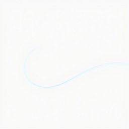 A line that is as wide as the width of a human hand, curved in a shape resembling a right parenthesis ")"