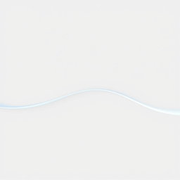 A line that is as wide as the width of a human hand, curved in a shape resembling a right parenthesis ")"